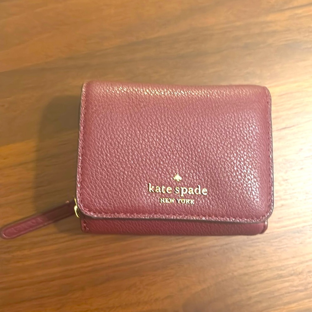 Kate Spade Deep Red Leather Wallet
